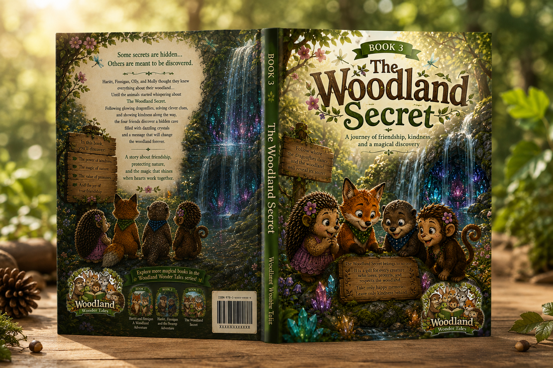 Book 3: The Woodland Secret — Children's PDF storybook by Woodland Wonder Tales, featuring a magical woodland adventure for kids aged 3–8